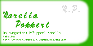 morella popperl business card
